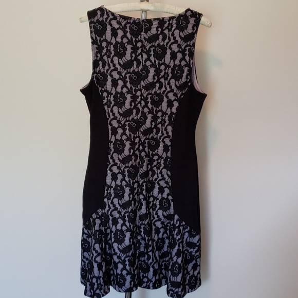 Anthropologie‎ Maeve Floral Lace Black Dress sz M P - Picture 4 of 11